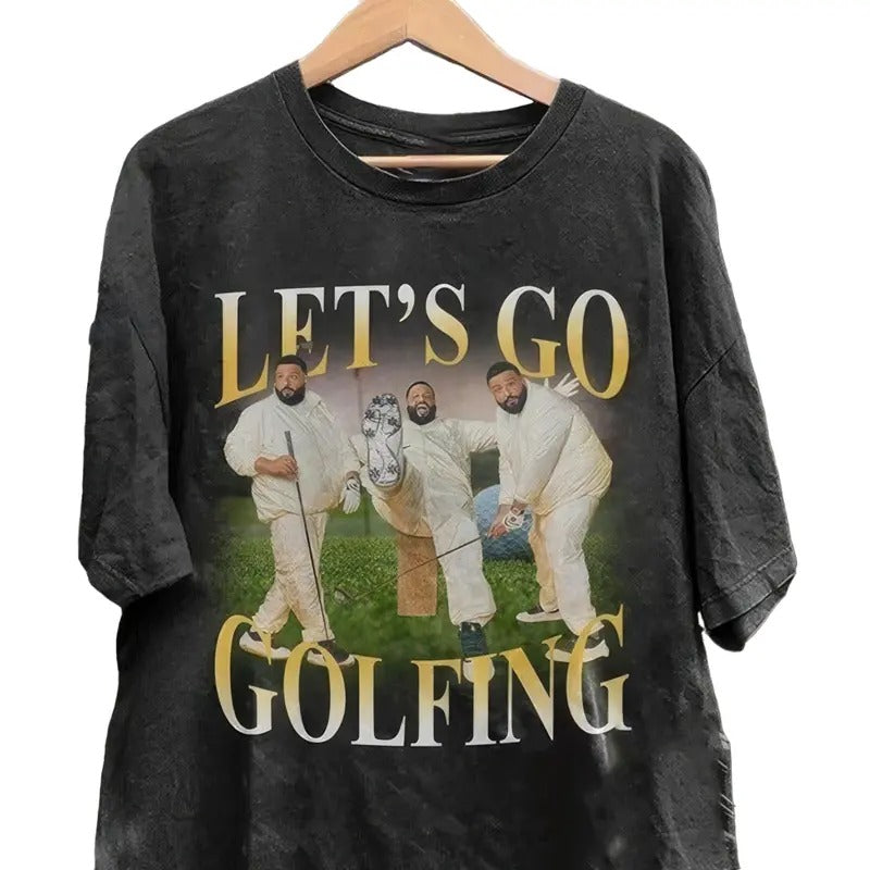 Retro Unisex TShirt Collection feat. Dj Khaled Golf Design Hoodie Sweatshirt | PrintMintTees.com