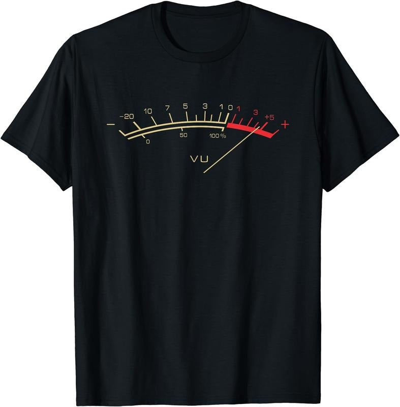 Retro VU Meter Hi-Fi Vintage Stereo Music Lover Gift T-Shirt Hoodie, Sweatshirt | PrintMintTees.com