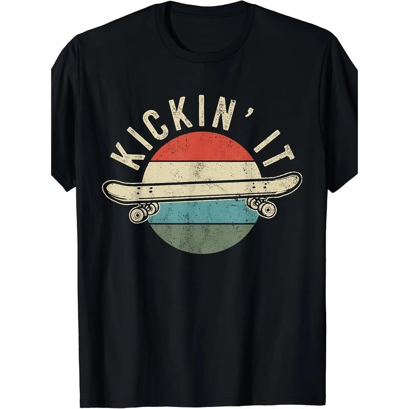 Retro Vintage Skateboarding Gift for Skateboarders - Unique Graphic T-Shirt for Men and Women made in usa Hoodie Sweatshirt