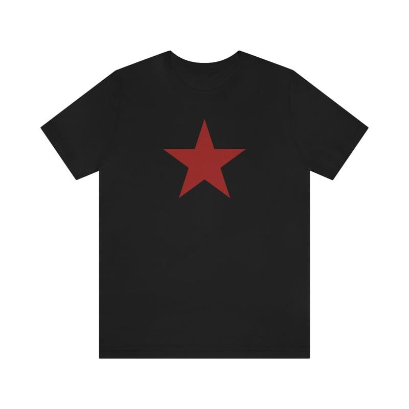 Retro Y2K Red Star T-shirt, Grunge Streetwear, Cute Pretty Tee, 2000s 90s, Unisex
