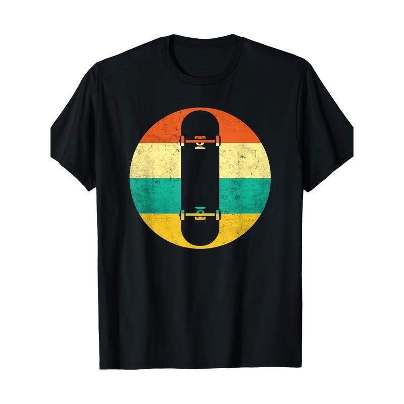 Retro skateboarder Skateboard T-shirt 100% cotton T-shirt Made in USA Hoodie Sweatshirt | PrintMintTees.com