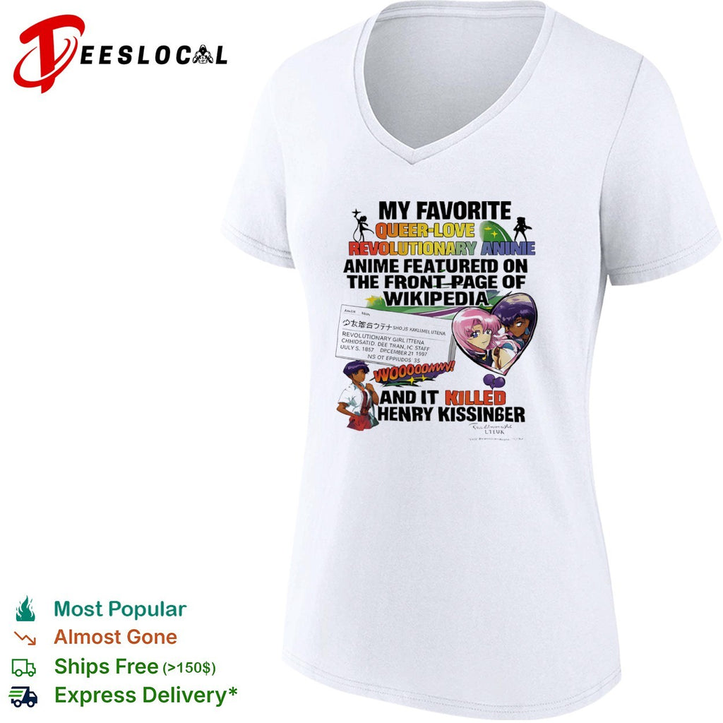 Revolutionary Girl Utena My Favorite Queer Love Anime Featured on Wikipedia shirt