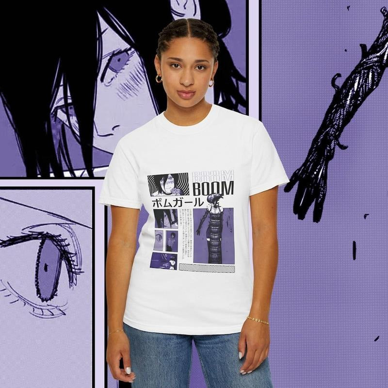 Reze Arc Chainsaw Man, Anime Graphic T-Shirt, Front Design Hoodie Sweatshirt | PrintMintTees.com
