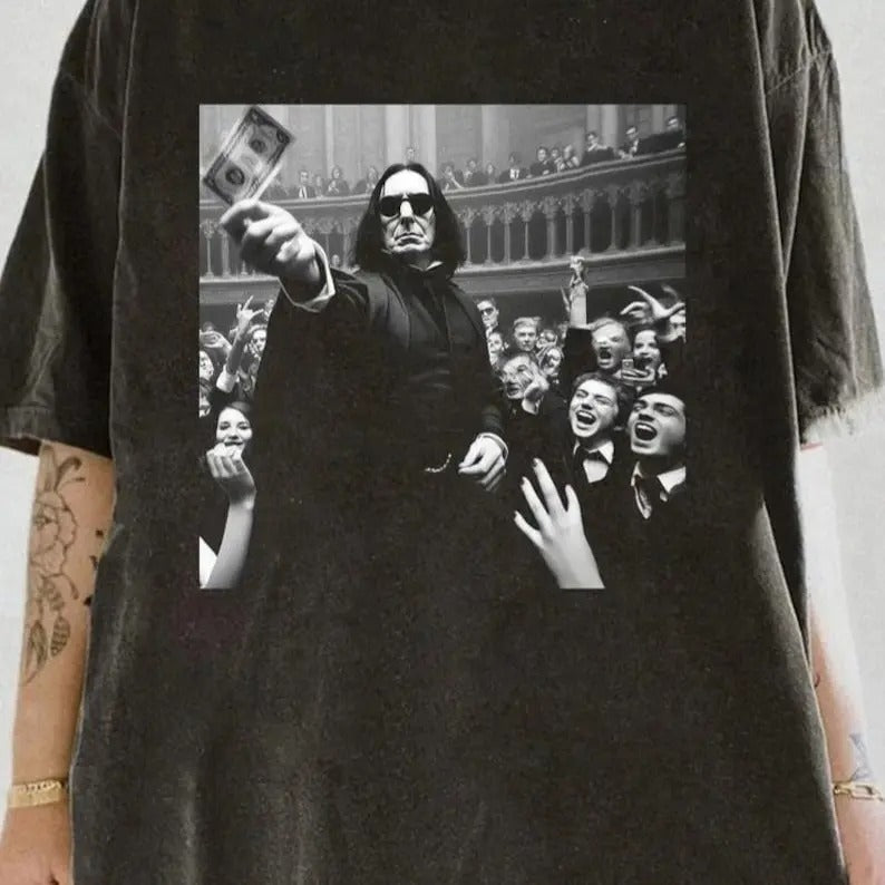 Rich Severus Snape Shirt, Funny Severus Snape Money T-Shirt, Wizard School Funny Meme Shirt, Movie Lovers Shirt Hoodie...