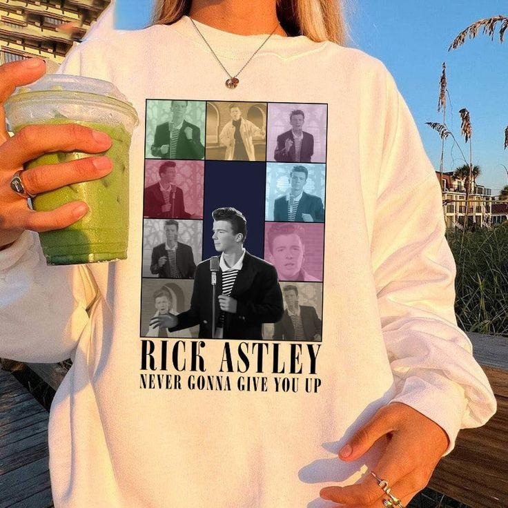 Rick Astley Eras Tour Sweatshirt, Rick Astley Sweatshirt, Rick Astley Merch, Rick Astley Sweatshirt. Shirt Hoodie