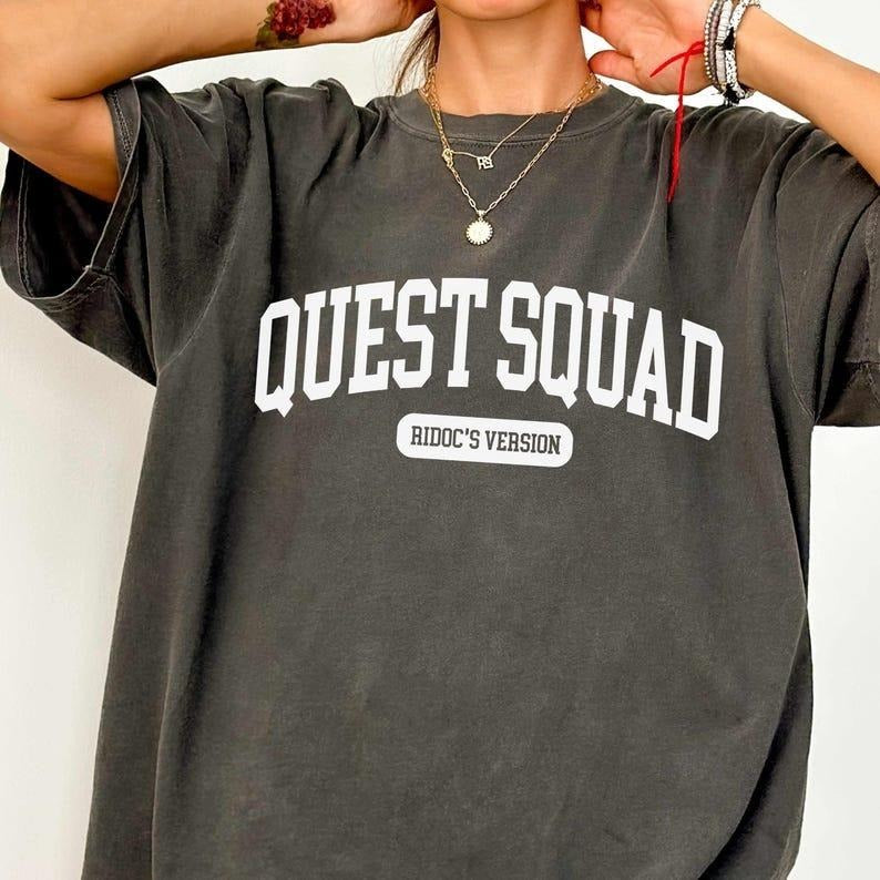 Ridoc Quest Squad Onyx Storm Comfort Colors Shirt, Onyx Storm Shirt, Fourth Wing Basgiath War College Bookstagram Shirt,...