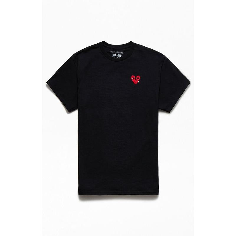 Riot Society Men's Broken Heart Eyes T-Shirt - Multicolor Hoodie Sweatshirt | PrintMintTees.com