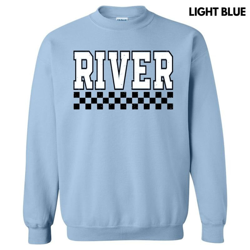 River Varsity Checkered Sweatshirt 'NLB' T-Shirts, Hoodie | PrintMintTees.com