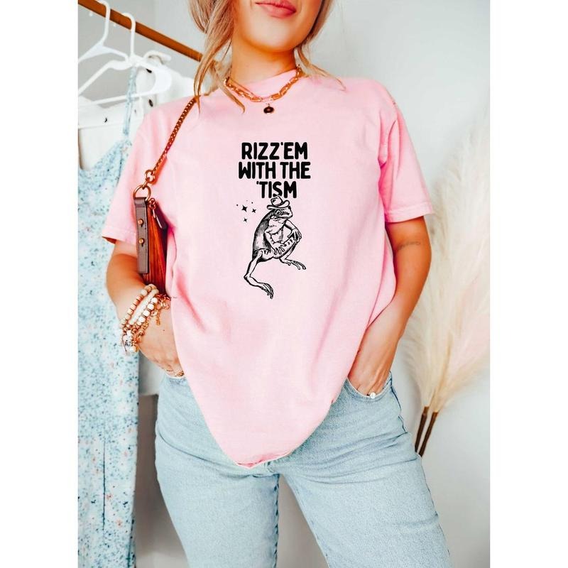 Rizz Em with The Tism Funny Hoodie and Sweater; T-shirt Sweatshirt | PrintMintTees.com