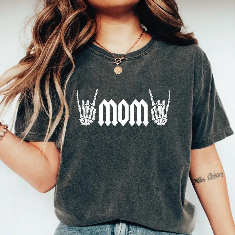 Rock Mama Shirts, Birthday Gift For Mom, Heavy Metal Mom Tshirt, Rocker Mom Shirt, Mothers Day Gift Hoodie Sweatshirt