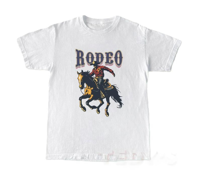 Rodeo 90s Graphic Cowboy T-Shirt, Vintage 2000s Graphic Western Shirt, Retro Cool Tee, Rodeo Relaxed Adult Unisex Shirt,...