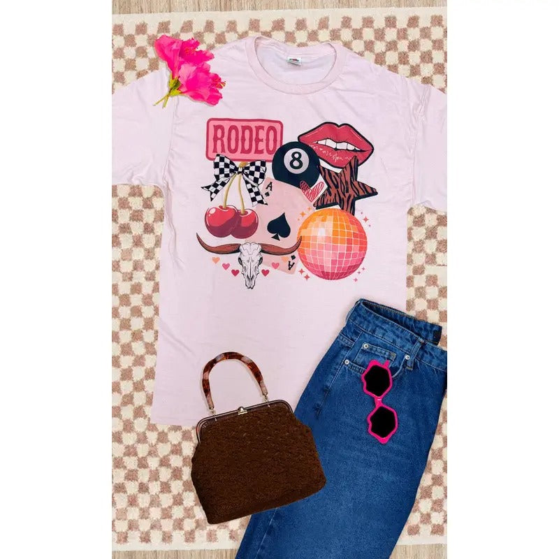 Rodeo Collage Graphic T-Shirt Hoodie Sweatshirt | PrintMintTees.com