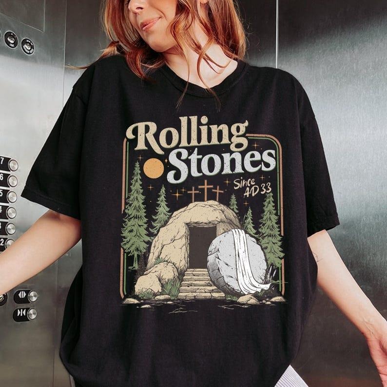 Rolling tshirt, He Is Risen Sublimation tshirt, Funny Christian Shirt, Trendy Easter Clothing, tshirt hot trend, favorite...