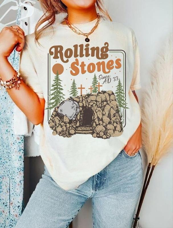 Rolling tshirt, He Is Risen tshirt, Easter Christian tshirt Clipart, Funny Christian tshirt, tshirt hot trend, shirt for...