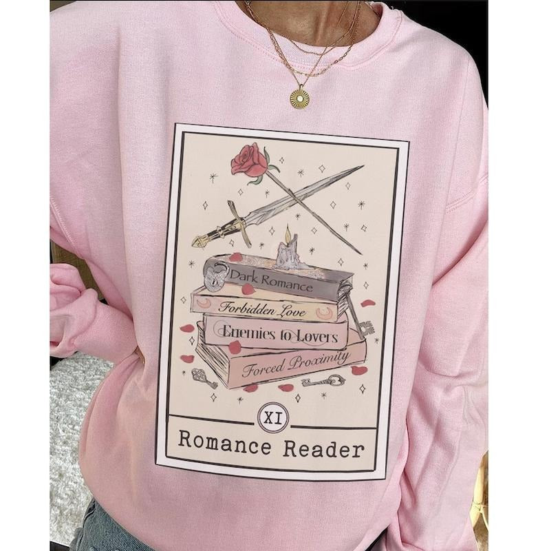 Romance Reader Tarot Card Bookish Book Literature Reading Enemies Lovers Shirt T-Shirts, Hoodie, Sweatshirt