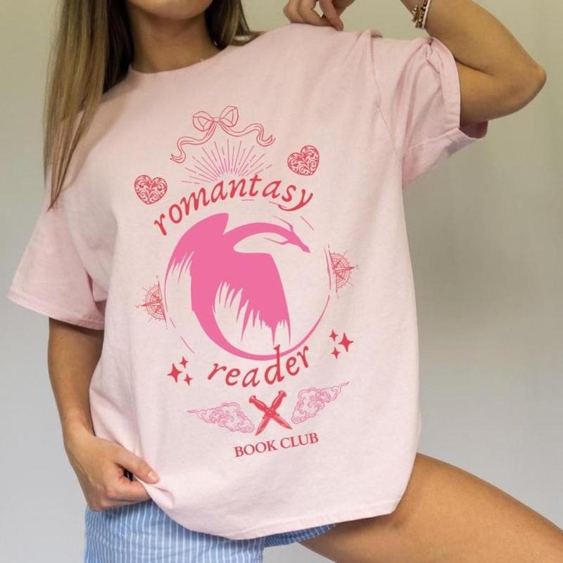 Romantasy Reader Shirt Book Lover Booktok Reading Vintage Retro Bookish Book Club Bookworm Reader Dragon T-Shirts, Hoodie, Sweatshirt
