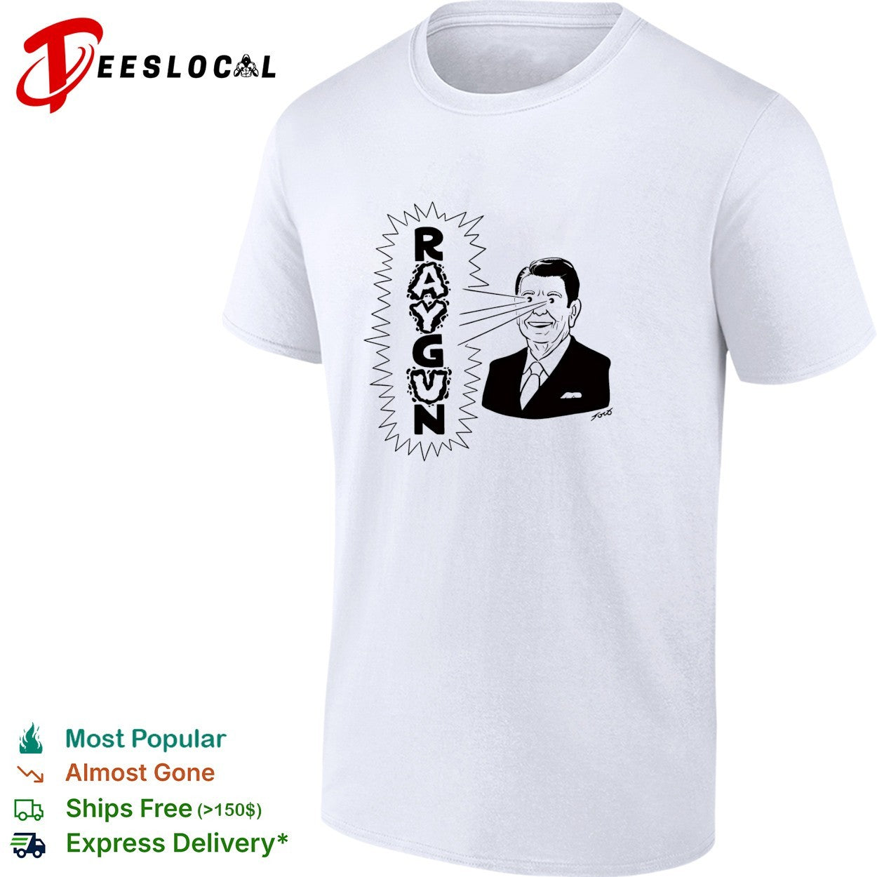 Ronald Reagan raygun shirt