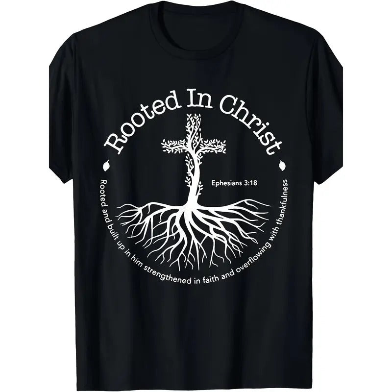 Rooted In Christ Pray T-Shirt Made in USA Hoodie Sweatshirt | PrintMintTees.com