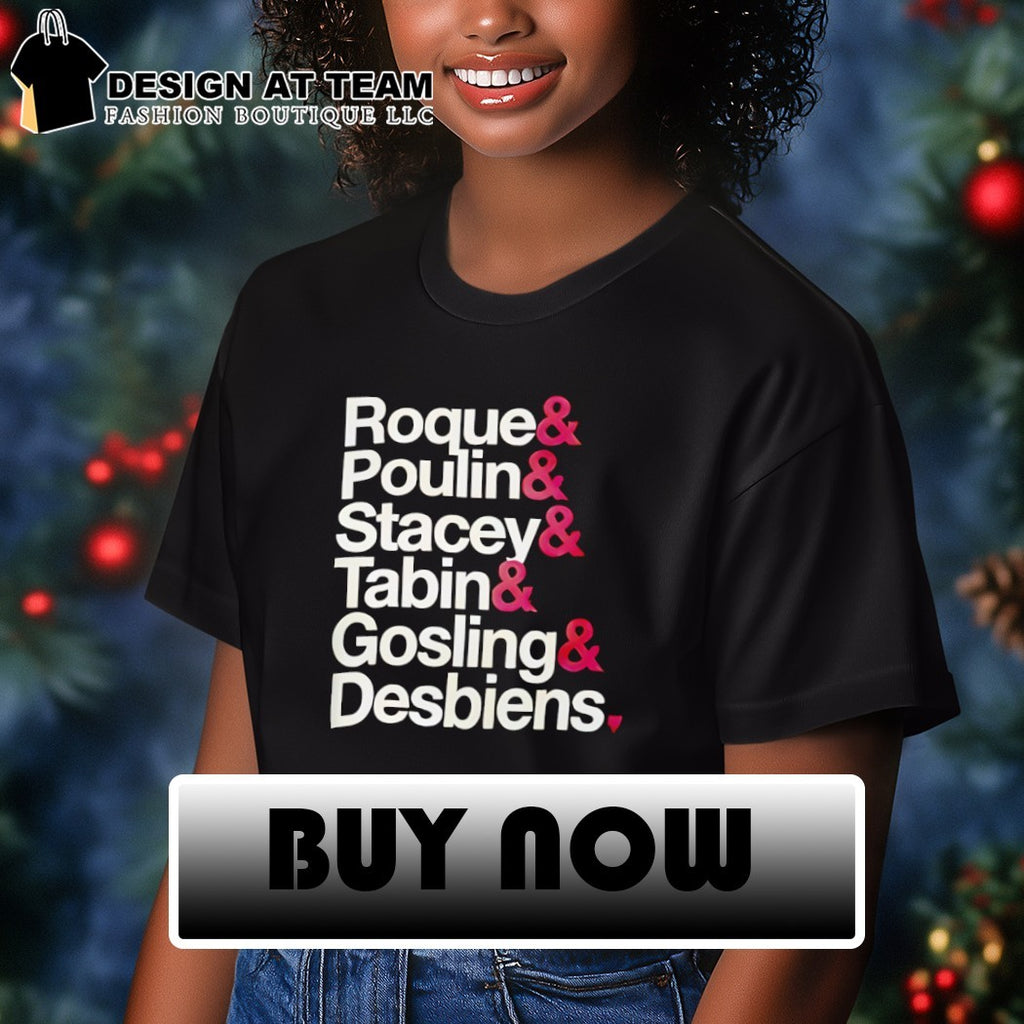 Roque Poulin Stacey Tabin Gosling Desbiens Modern Roster Montreal Victoire shirt