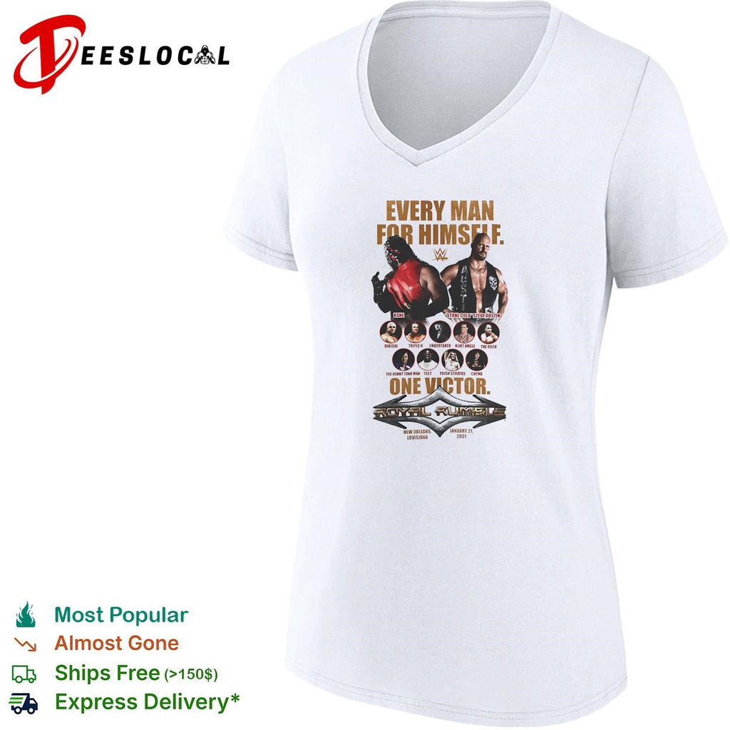 Royal Rumble 2001 New Orleans Louisiana Kane Steve Austin shirt