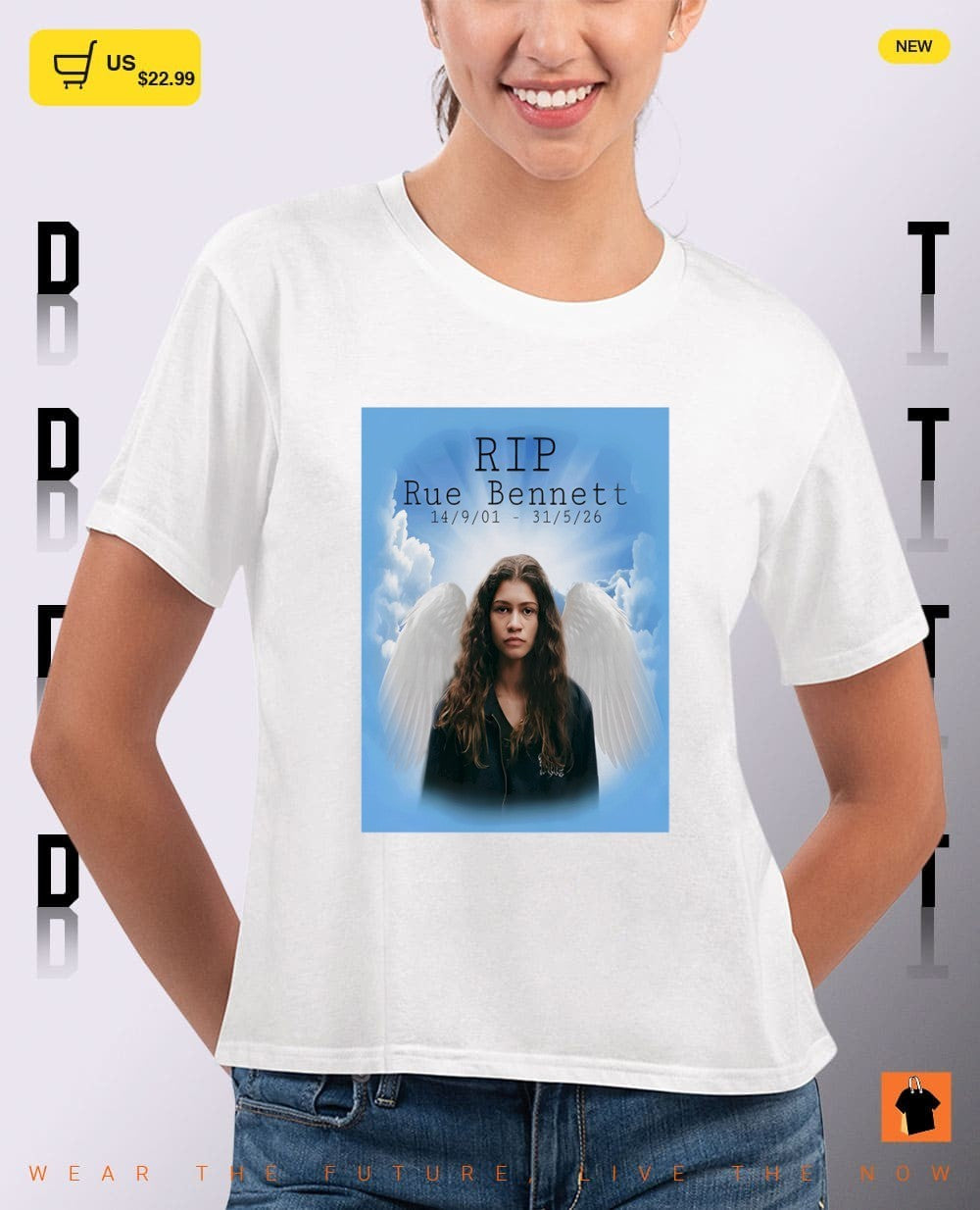 Rue Bennett HBO Euphoria RIP 14901 31526 vintage shirt