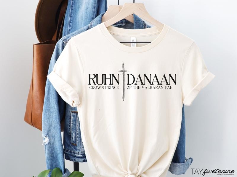 Ruhn Dannan Tshirt, Crescent City Crown Prince of the Valbaran Fae, Sarah J Maas inspired Hoodie Sweatshirt
