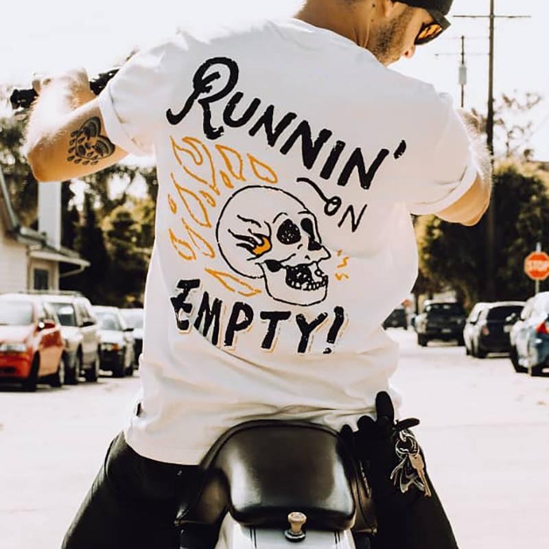 Running on empty SK print men's t-shirt - Naughty Clothes Men Hoodie Sweatshirt | PrintMintTees.com