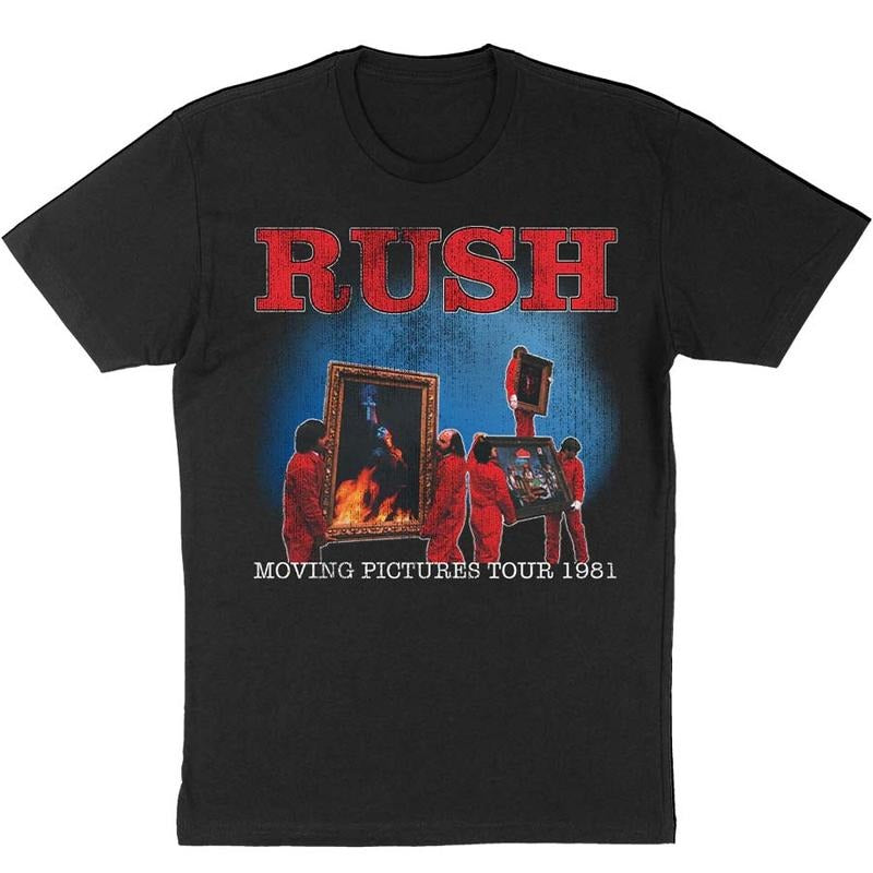 Rush T-Shirt Mens Moving Pictures Tour 81 Band, Fan Gift Hoodie, Sweatshirt | PrintMintTees.com