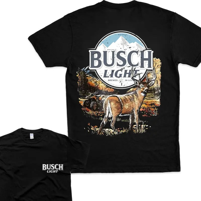 Rustic Busch Light T-shirt Bold Hunting and Nature Casual Womenswear ,Men Top Hoodie Sweatshirt | PrintMintTees.com