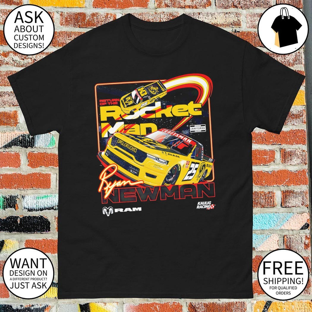 Ryan Newman x Kaulig Racing Ram Trucks Return of the Rocket Man Racing shirt