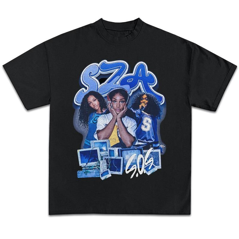 S.Z.Az Shirt - Vintage Bootleg Rapper Graphic Tee Shirt SOS Album Merch Men Women Hoodie, Sweatshirt | PrintMintTees.com