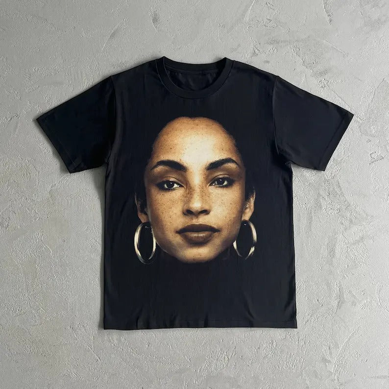 SADE ADU T-SHIRT - Graphic Sade Adu Heavy Cotton Tee Shirt Hoodie Sweatshirt | PrintMintTees.com