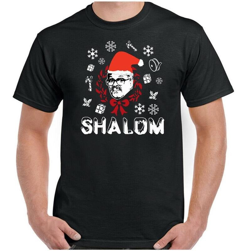 SHALOM CHRISTMAS T-SHIRT Mens Jackie Friday Night Dinner Xmas Funny Unisex Tee Made in USA Hoodie Sweatshirt