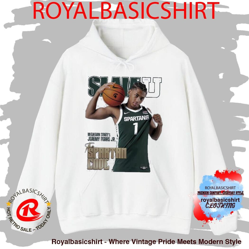 SLAM U Jeremy Fears Jr Michigan State Spartans The Spartan Code Shirt