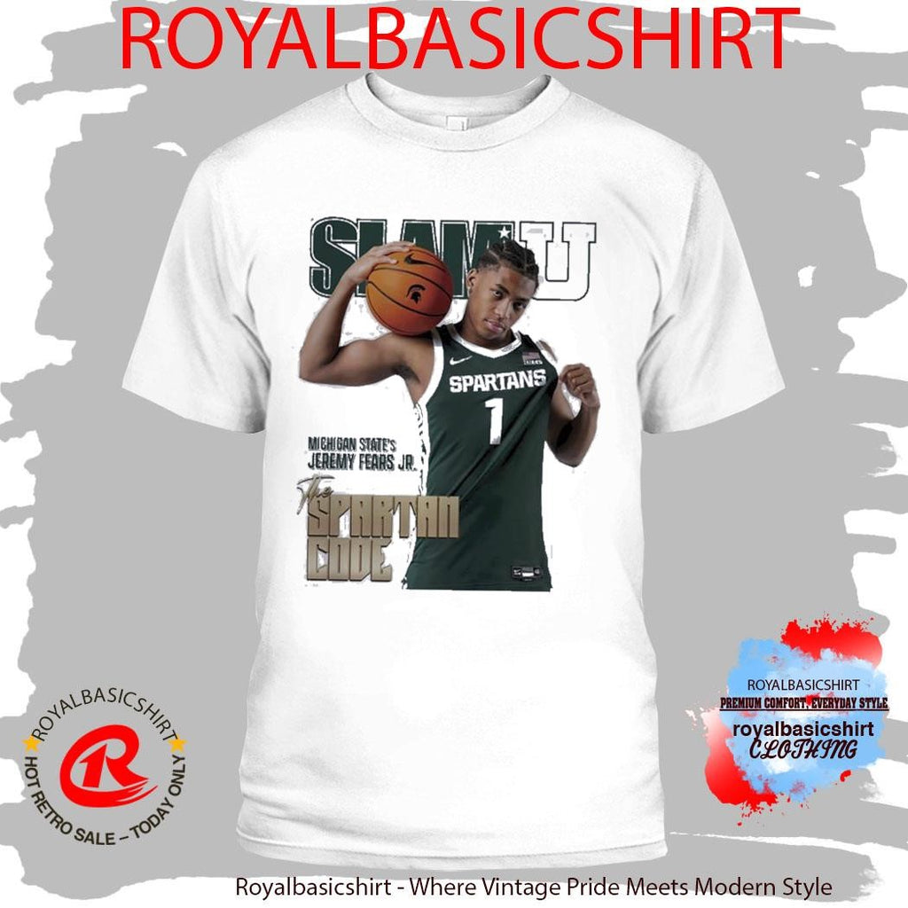 SLAM U Jeremy Fears Jr Michigan State Spartans The Spartan Code Shirt