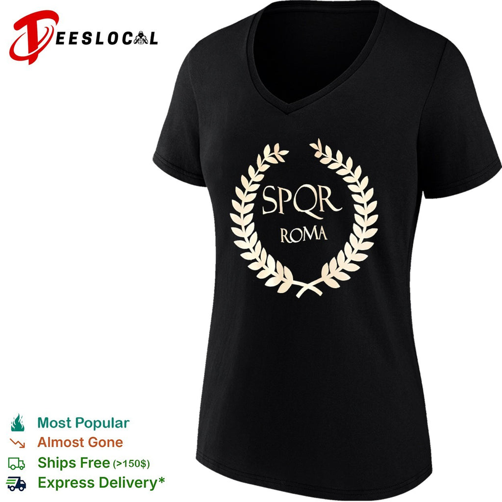 SPQR Roma laurel wreath shirt