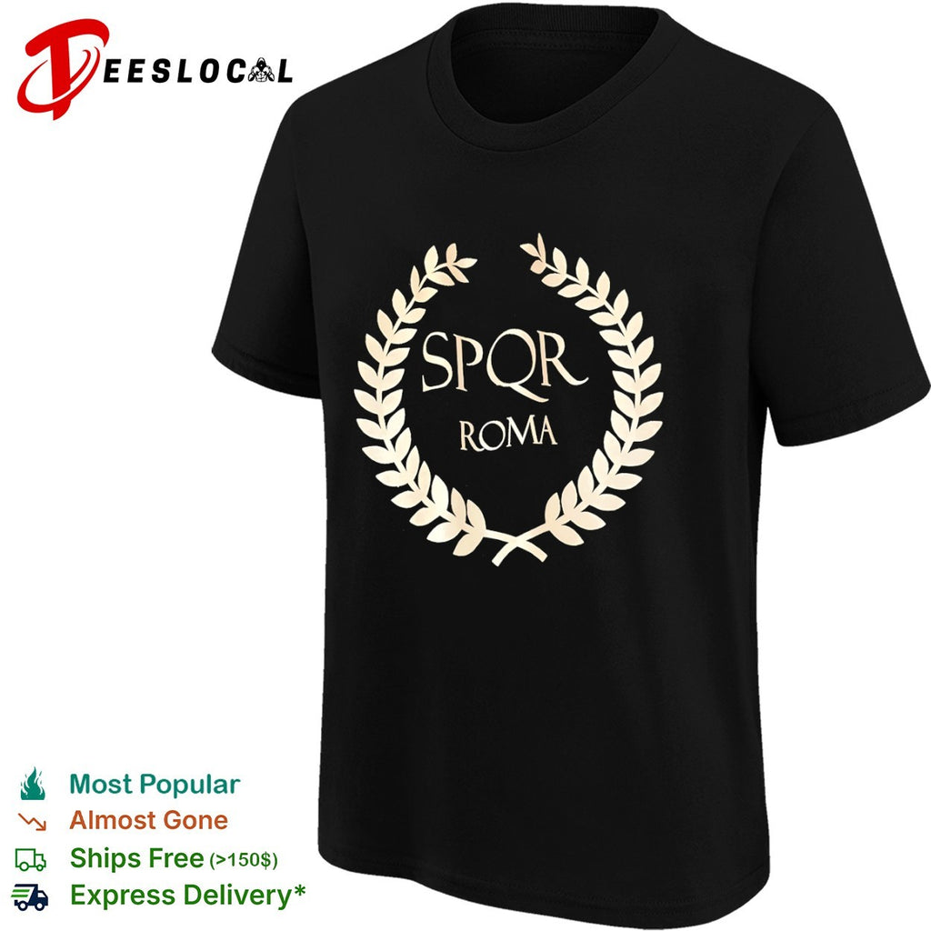 SPQR Roma laurel wreath shirt