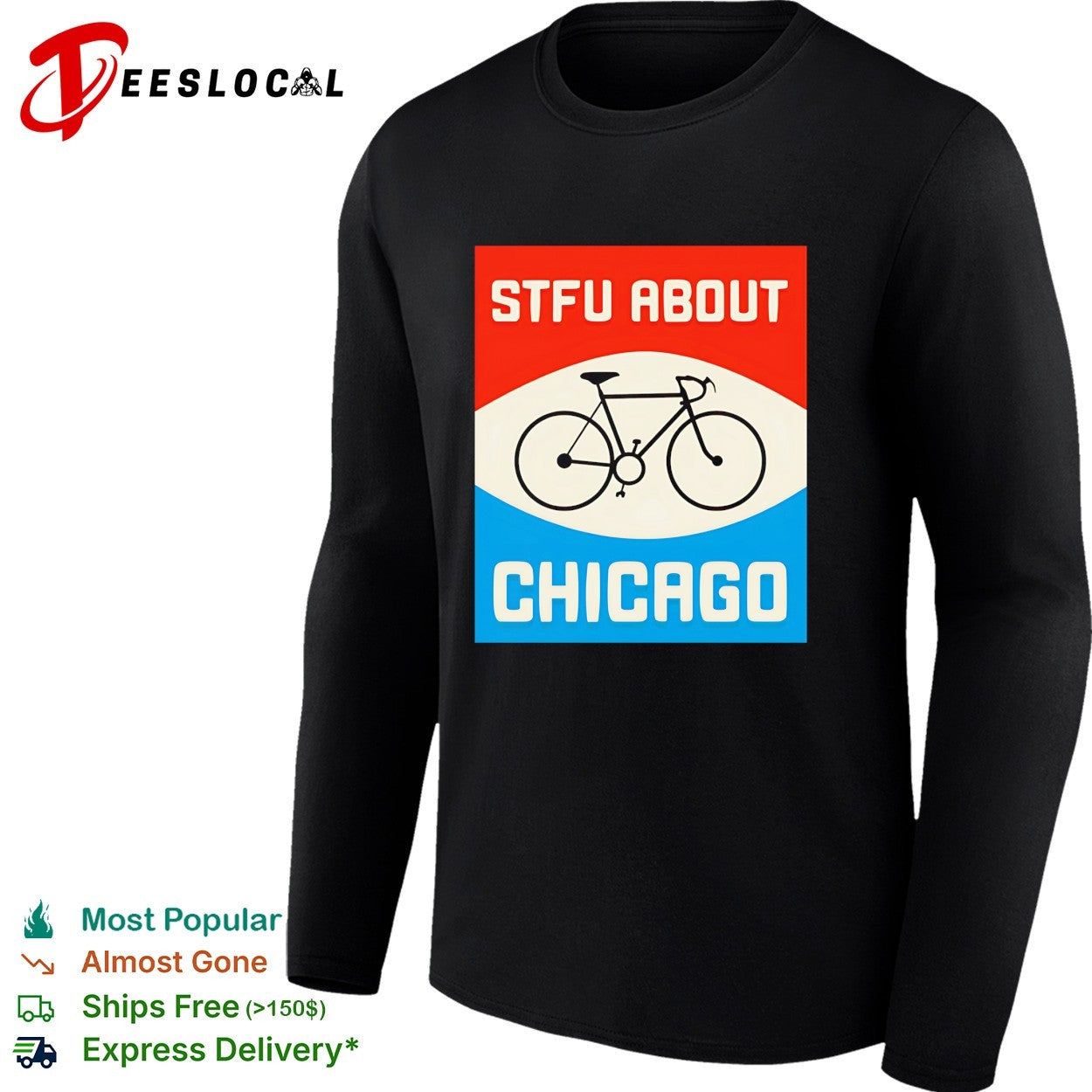 STFU about Chicago bicycle shirt