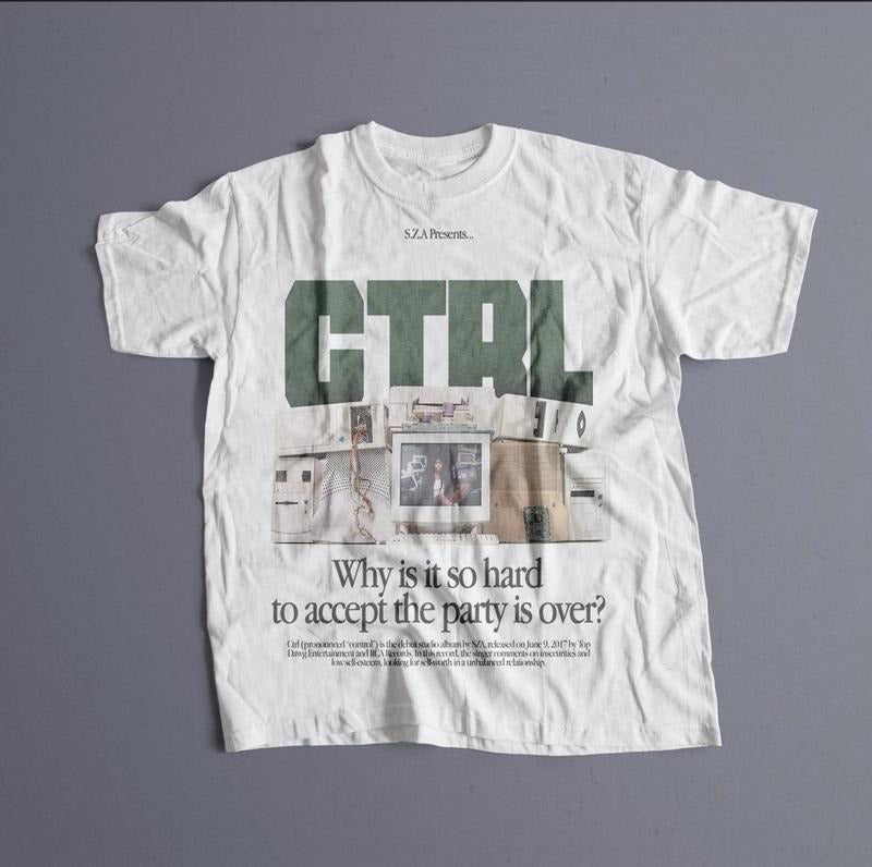 SZA - CTRL T-shirt, sza Graphic Tee, sza Merch, Rap Shirt, SOS, sza unisex gift, Concert T Shirt, ffreeshipping, gift for...