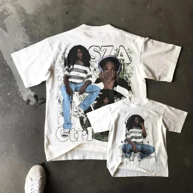 SZA Ctrl Print Short Sleeve T-Shirt, Vintage SZA Graphic Tee, Music Rap Tee, Hip Hop, R&B, Y2k, Unisex T-Shirt, Gift For...