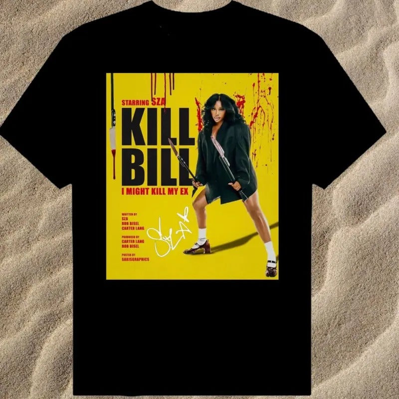 SZA Kill Bill SOS T-shirt Cotton For men Women All Size Menswear Top Hoodie Sweatshirt | PrintMintTees.com