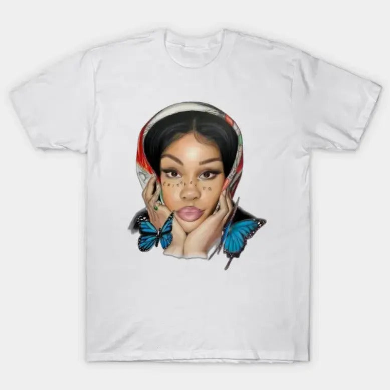SZA Solana Big Face T-Shirt, SZA Tour Shirt Classic Cotton Top Hoodie Sweatshirt | PrintMintTees.com