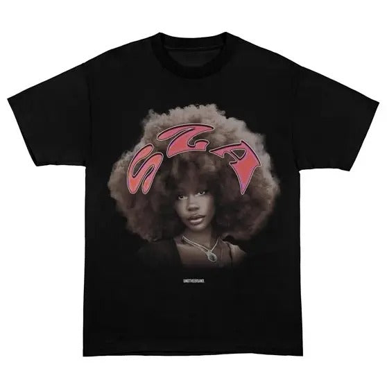 SZAA Graphic Shirt, Sza Ctrl Bootleg Rap T-shirt, Printed Hip-hop Graphic Tee - Classic Cotton Fabric Menswear