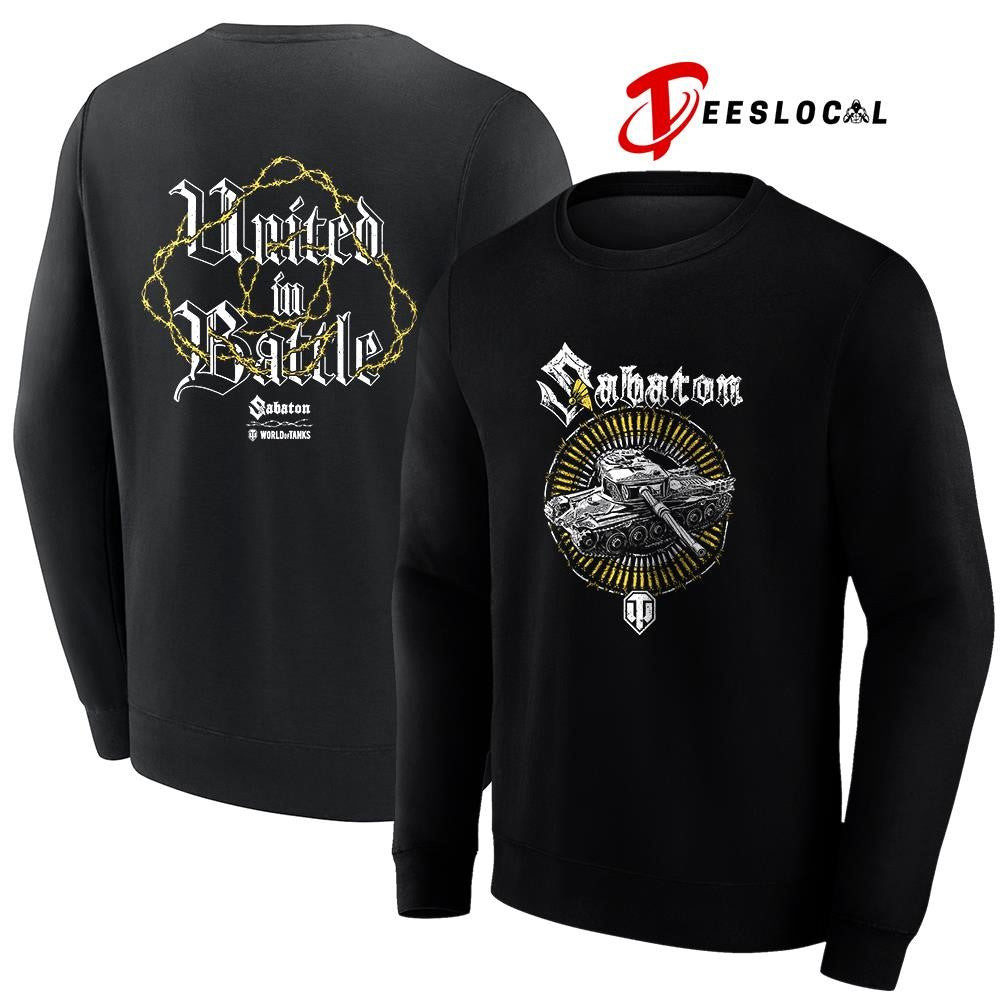Sabaton x WoT united in battle graphic shirt