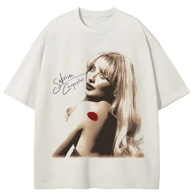 Sabrinaaa Carpenter T-Shirt Y2K Fashion Basic Cotton T-shirt, Crewneck Graphic Design Hoodie Sweatshirt | PrintMintTees.com