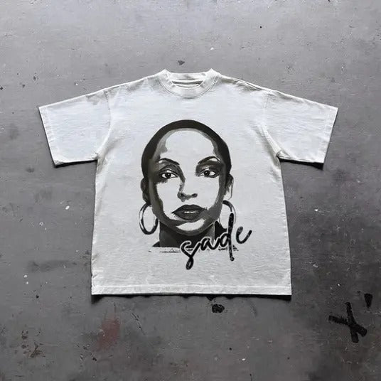 Sade Adu Graphics Print Vintage T-Shirt, Y2k Shirt, Unisex T-Shirt, Gift For Men Women Hoodie Sweatshirt | PrintMintTees.com