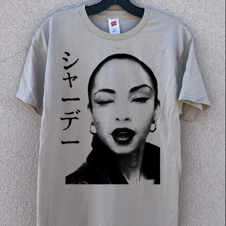 Sade T-Shirt (Sand) - Soul Jazz R&B Erykah Badu Janet Jackson Solange Hoodie, Sweatshirt | PrintMintTees.com