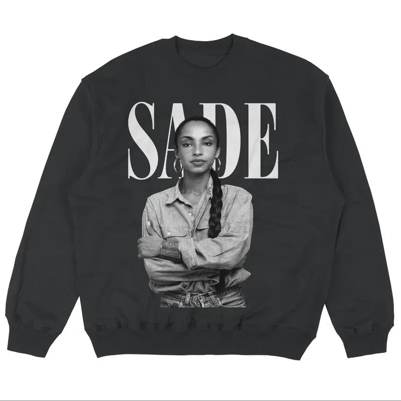 Sade World Tour Shirt for Men - Vintage 90s Pop Music Fan Sweatshirt - Womenswear, Pullover Hoodie Tops | PrintMintTees.com