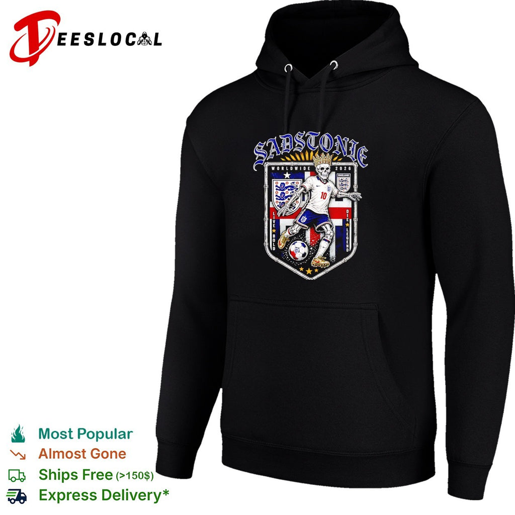 Sadstonie 2026 England skeleton soccer legend shirt
