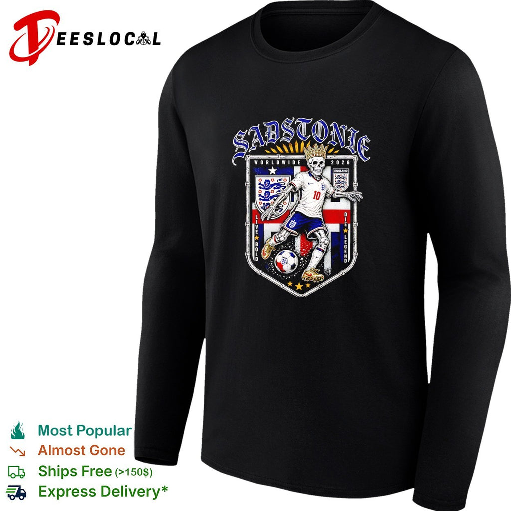 Sadstonie 2026 England skeleton soccer legend shirt